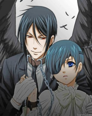 Black Butler Japanese Anime Painting By Numberss.png