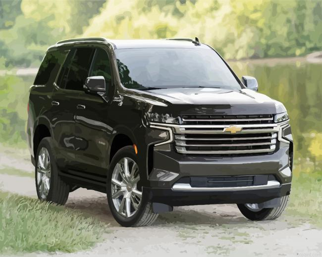 Black Chevrolet Tahoe Paint By Numbers.png