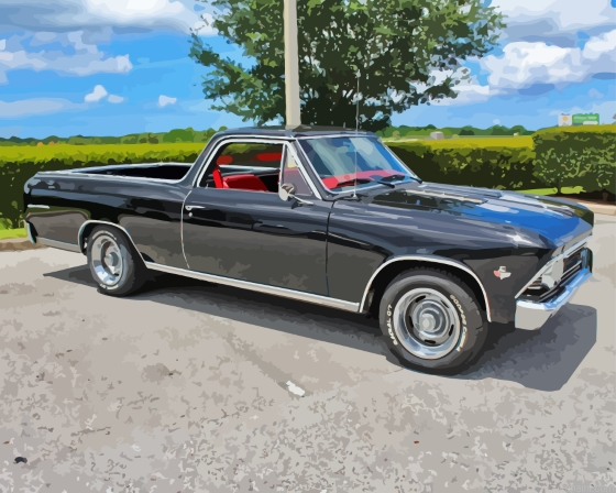 Black Chevy Ss El Camino Painting By Numberss.png