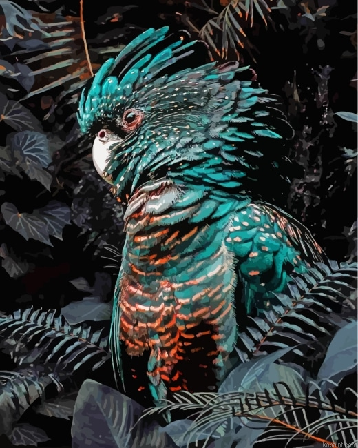 Black Cockatoo Painting By Numberss.png