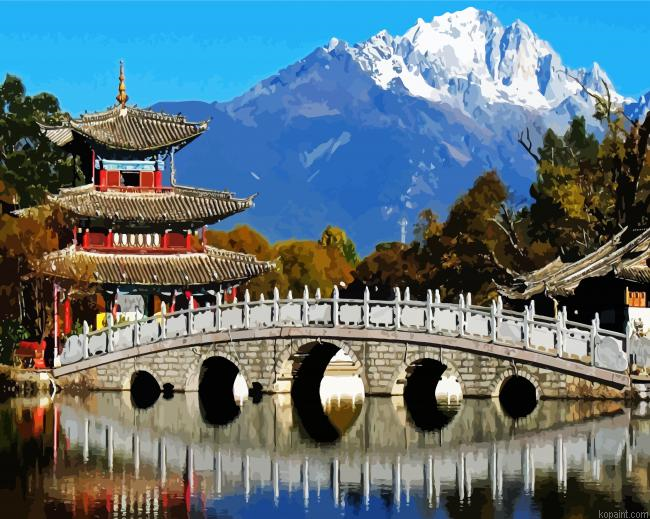Black Dragon Pool China Painting By Numberss.png