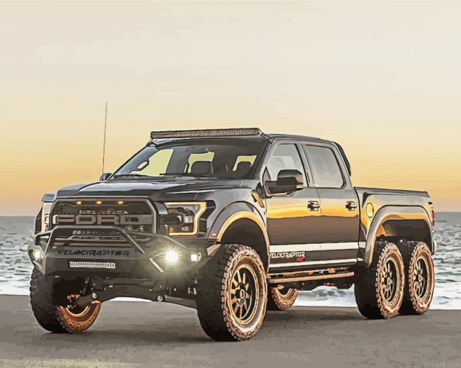 Black Ford F 150 Painting By Numberss.png