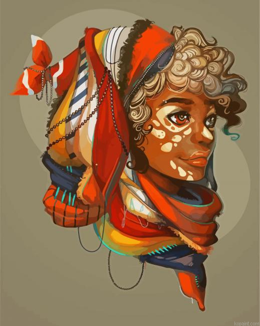 Black Girl Paint By Numbers
