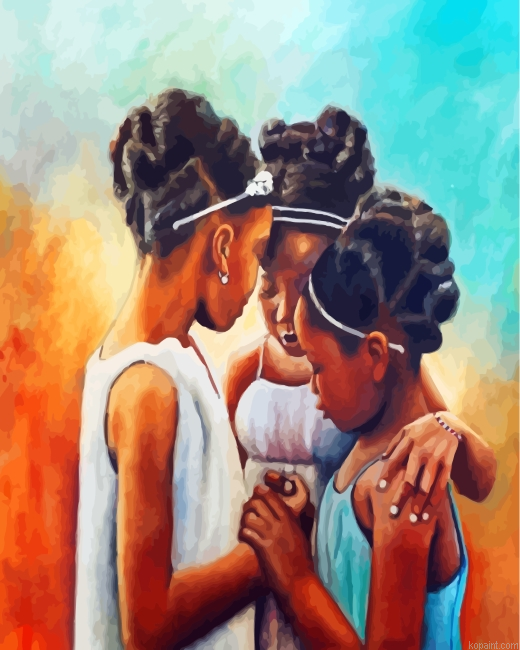 Black Girls Praying Painting By Numberss.png
