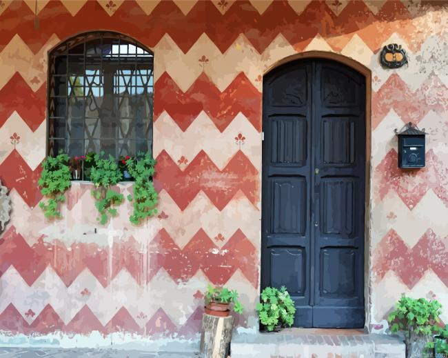 Black House Door Paint By Numbers.png