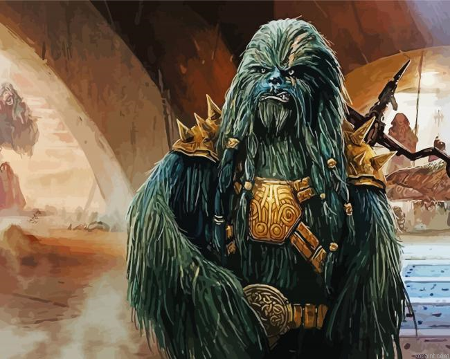 Black Krrsantan Wookiee Painting By Numberss.png