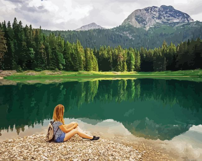 Black Lake Montenegro Painting By Numberss.png