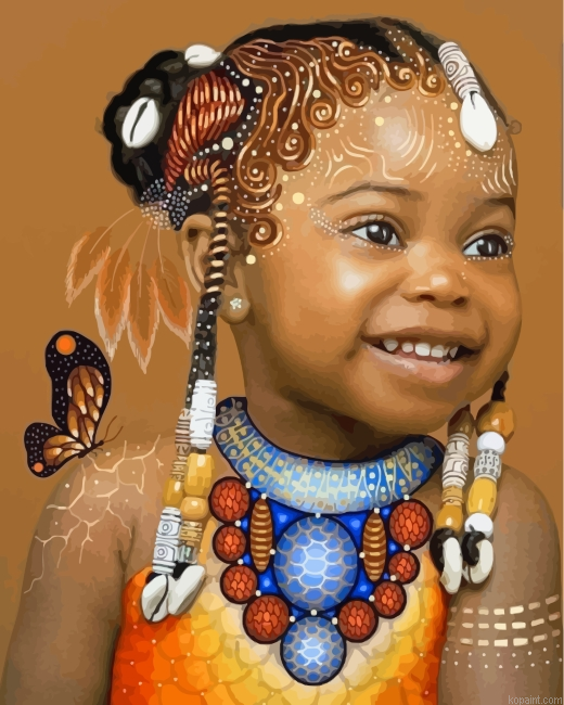 Black Little Girl Painting By Numberss.png