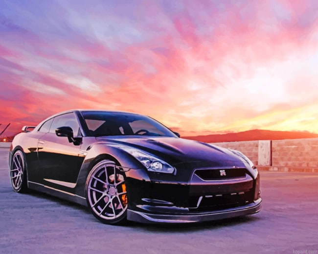Black Nissan Painting By Numberss.png