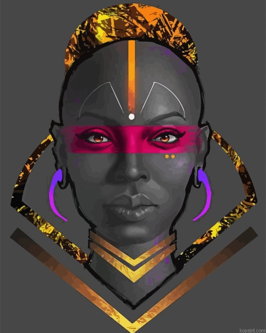 Black Queen Illustration Painting By Numberss.png