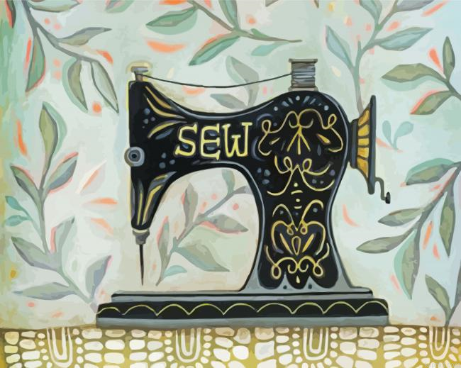 Black Sewing Machine Painting By Numberss.png