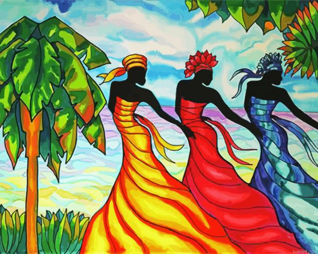 Black Three Sisters Painting By Numberss.png
