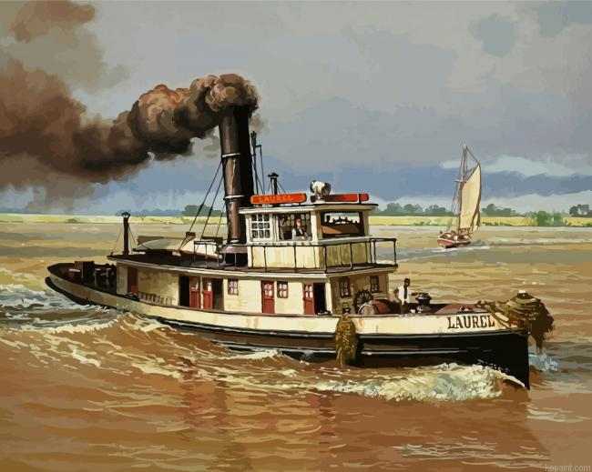 Black Tugboat Ship Painting By Numberss.png