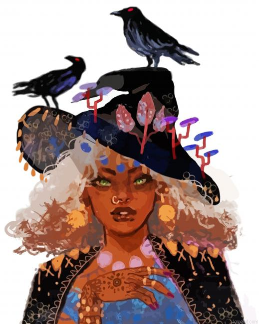 Black Witch Painting By Numberss.png