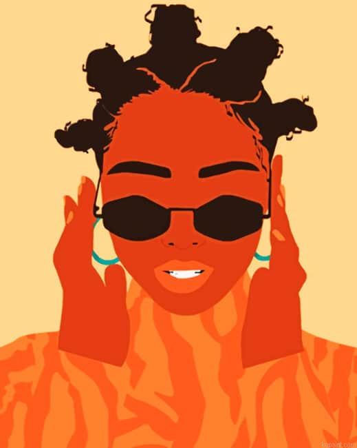 Black Woman Style New Painting By Numberss.png