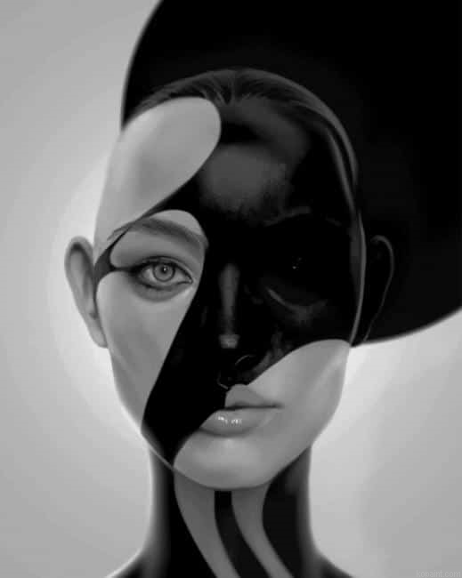 Black And White Abstract Art New Painting By Numberss.png