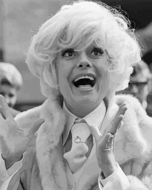 Black And White Carol Channing Painting By Numberss.png
