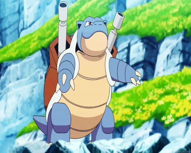 Blastoise Painting By Numberss.png