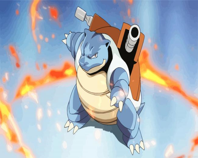 Blastoise Pokemon Painting By Numberss.png