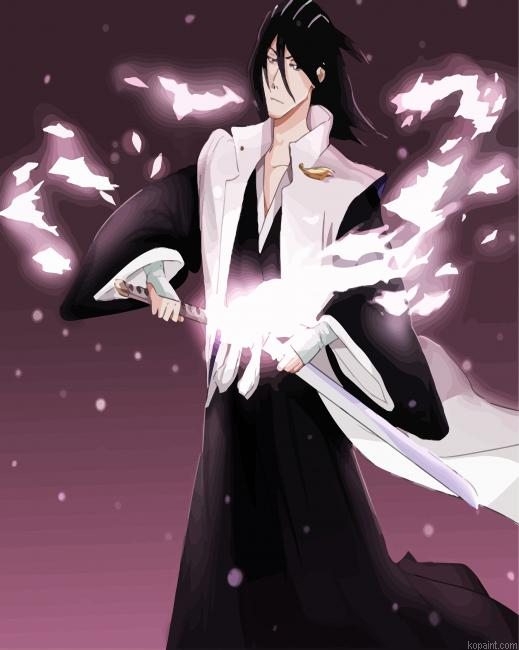Bleach Byakuya Kuchiki Paint By Numbers.png