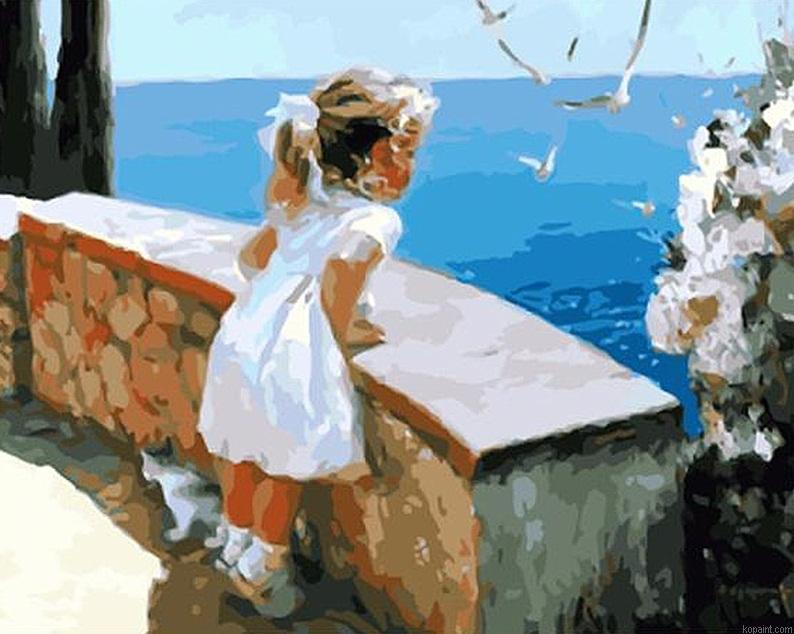 Blond Girl People Paint By Numbers