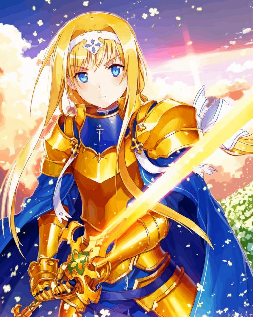 Blonde Alice Zuberg Painting By Numberss.png