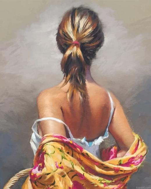 Blondy Woman New Painting By Numberss.png