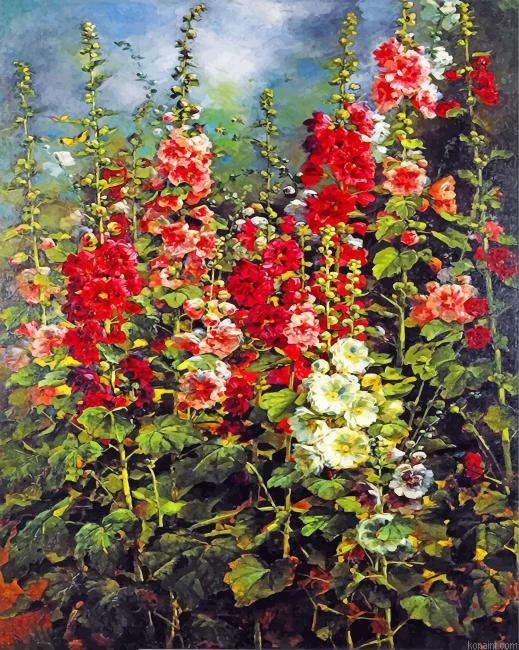 Blossom Flowers Garden Painting By Numberss.png