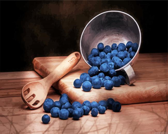 Bluberries Still Life Paint By Numbers.png