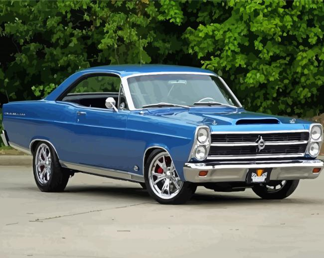 Blue 1966 Ford Fairlane Painting By Numberss.png