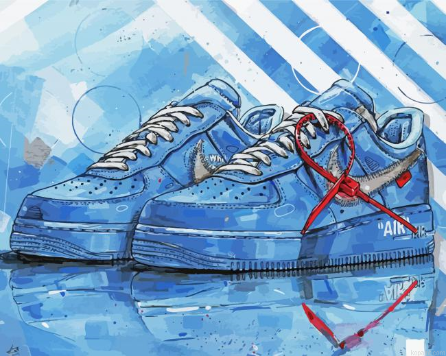 Blue Air Force Art Painting By Numberss.png