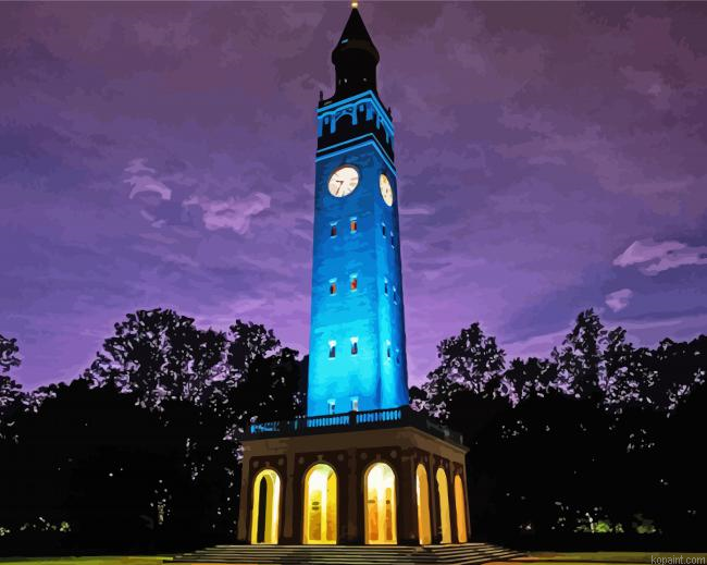 Blue Bell Tower Unc Painting By Numberss.png