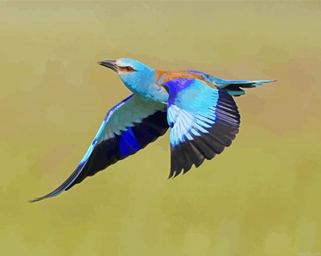 Blue Bird Kraska Paint By Numbers