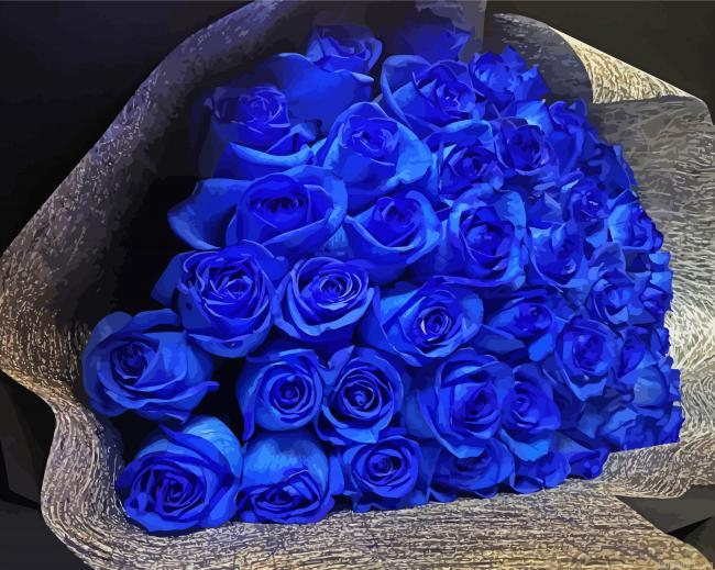Blue Bouquet Painting By Numberss.png
