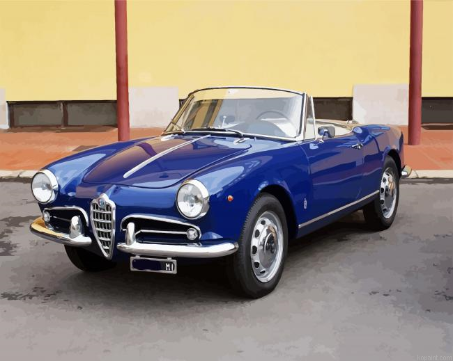Blue Classic Alfa Romeo Painting By Numberss.png