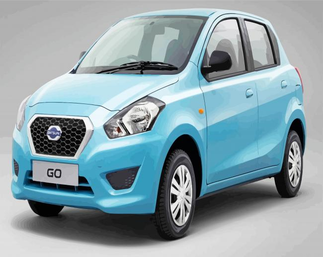 Blue Datsun Car Paint By Numbers.png