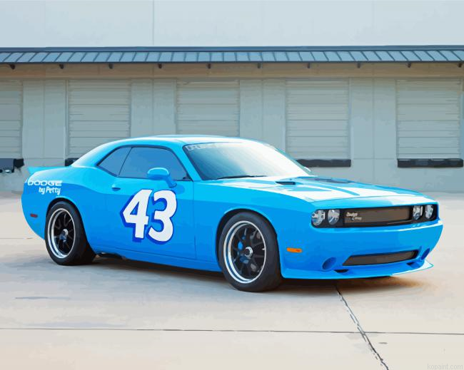 Blue Dodge Challenger Scat Painting By Numberss.png