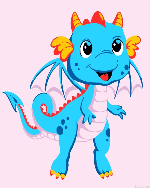Blue Dragon Painting By Numberss.png