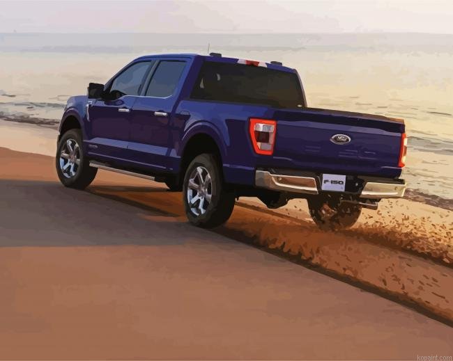 Blue Ford F150 Car Painting By Numberss.png