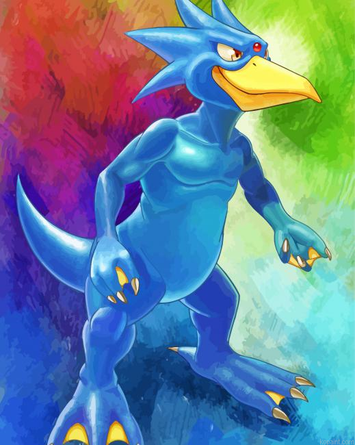 Blue Golduck Pokemon Go Painting By Numberss.png