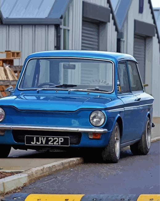 Blue Hillman Imp Car Painting By Numberss.png
