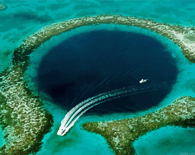 Blue Hole Paint By Numbers