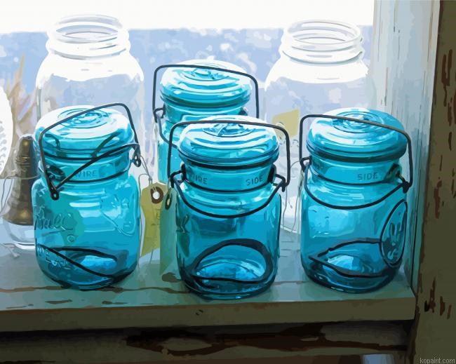 Blue Jars Painting By Numberss.png