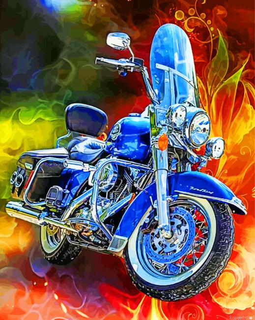 Blue Motorcycle Painting By Numberss.png
