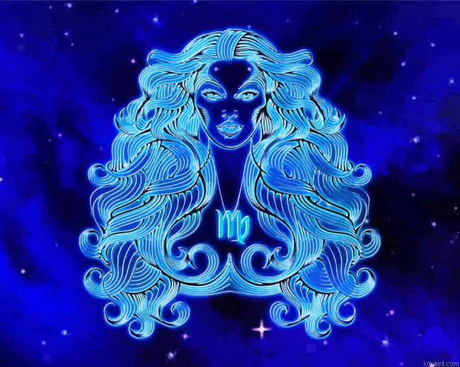 Blue Neon Virgo Sign Painting By Numberss.png