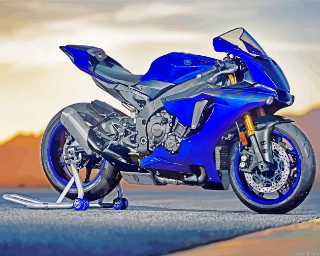 Blue Race Motorcycle Painting By Numberss.png