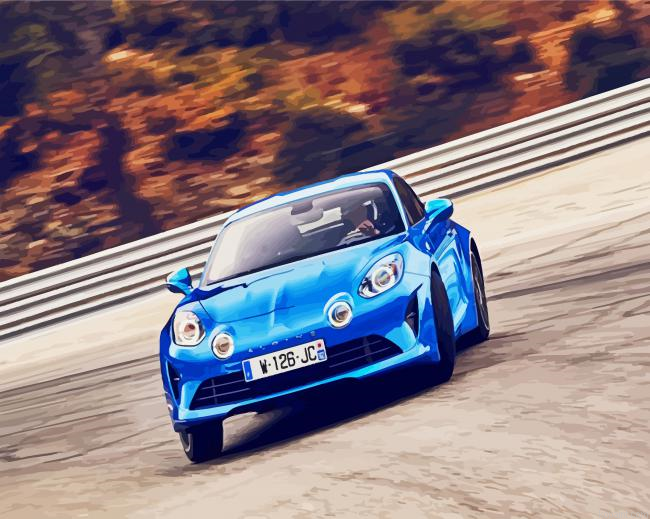 Blue Renault Alpine Car Paint By Numbers.png