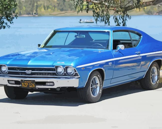 Blue Retro 1969 Chevy Chevelle Painting By Numberss.png