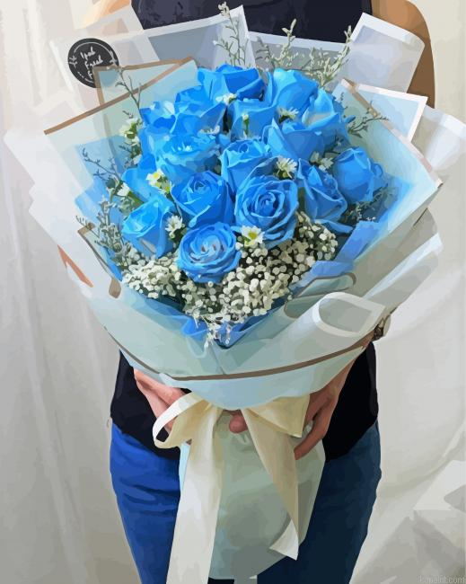 Blue Roses Bouquet Painting By Numberss.png