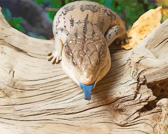 Blue Tongued Skink Painting By Numberss.png